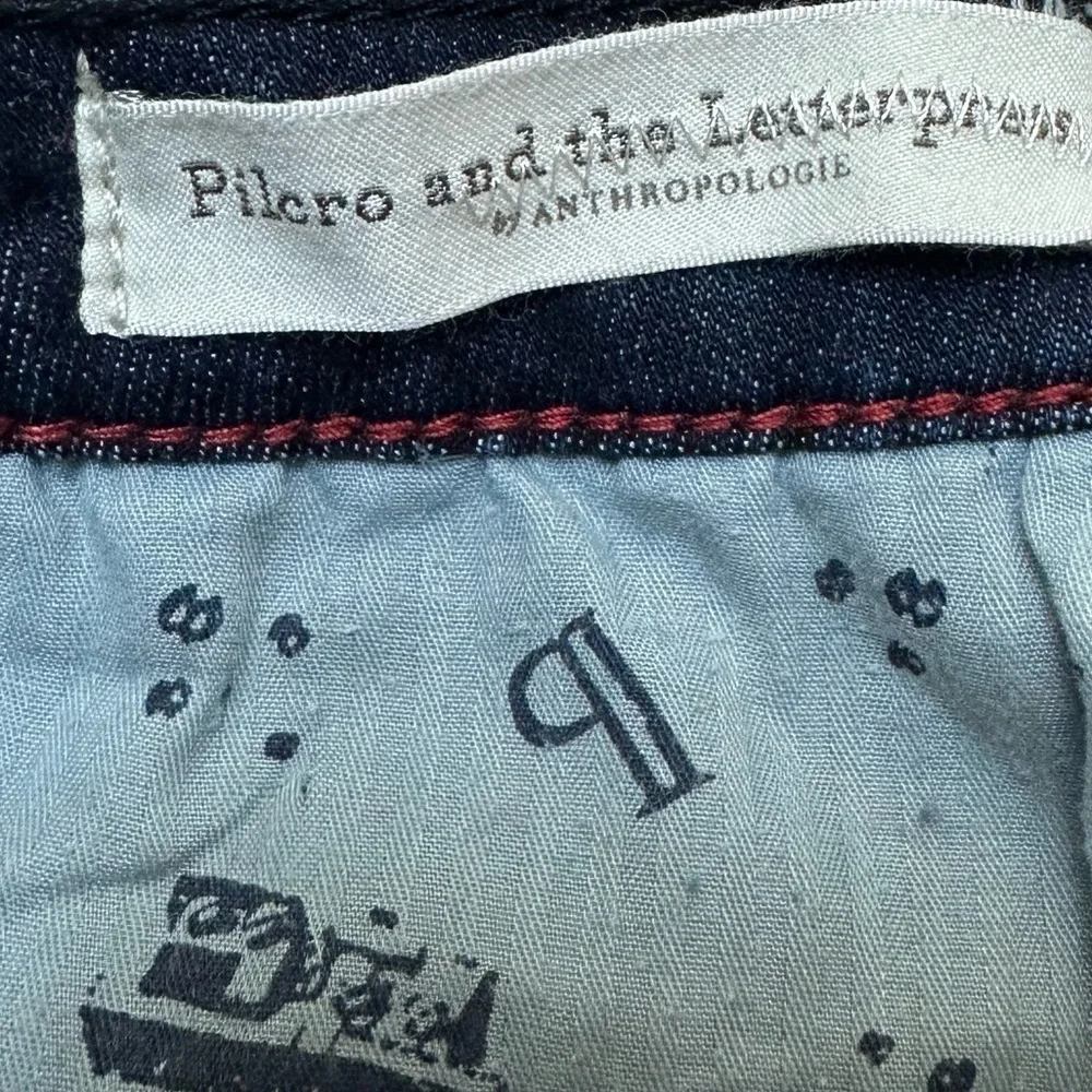 Anthropologie Pilcro and the Letterpress High-Rise Denim Legging Cropped